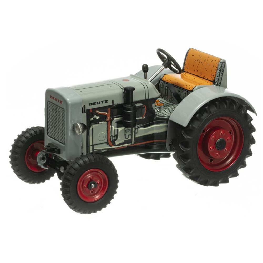 DEUTZ F2M 315 jouet tracteur mécanique miniature 1:25 en tôle de fer blanc  fabriqué en Europe - Forges et Jardins